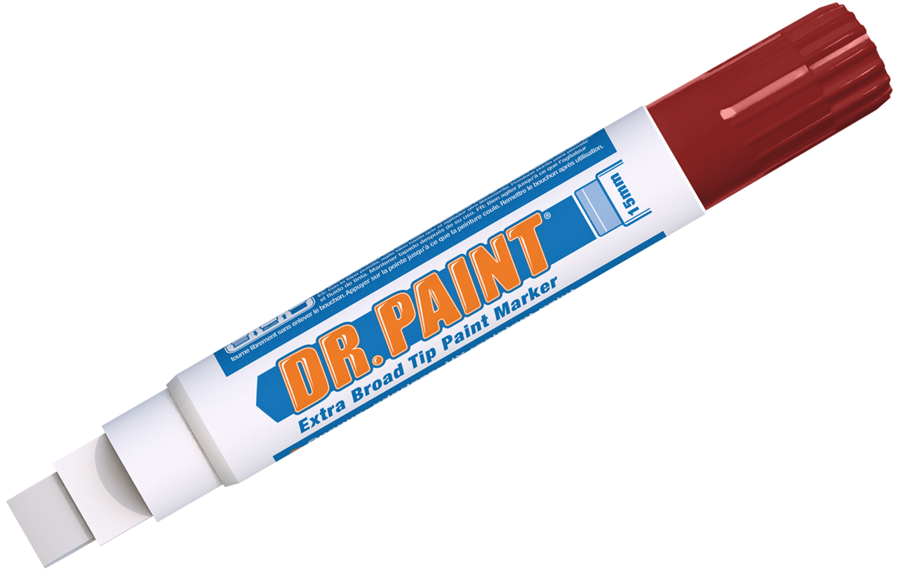 U-Mark DR. PAINT™ Extra Broad Tip Window Paint Marker - College Burgundy